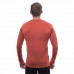 Мъжка мерино тениска с дълъг ръкав MERINO ACTIVE SNSR terracotta